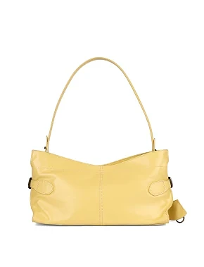 Жіноча сумка через плече шкіряна жовта - фото 3 - Miraton