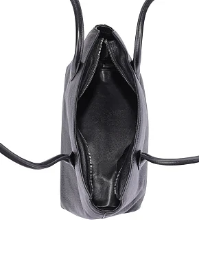 Жіноча сумка шкіряна чорна - фото 7 - Miraton