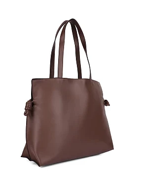 Женская сумка кожаная коричневая - фото 1 - Miraton