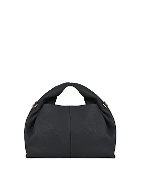 Жіноча сумка шкіряна чорна - фото 3 - Miraton