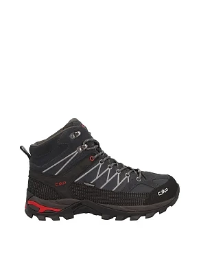 Чоловічі черевики CMP RIGEL MID TREKKING SHOES WP шкіряні темно-сірі - фото 1 - Miraton