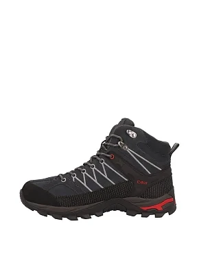 Чоловічі черевики CMP RIGEL MID TREKKING SHOES WP шкіряні темно-сірі - фото 2 - Miraton