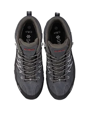 Чоловічі черевики CMP RIGEL MID TREKKING SHOES WP шкіряні темно-сірі - фото 4 - Miraton