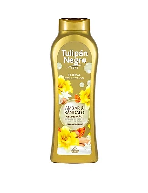 Парфумований гель для душу TULIPAN NEGRO БУРШТИН та САНДАЛ, 650 мл - фото 1 - Miraton