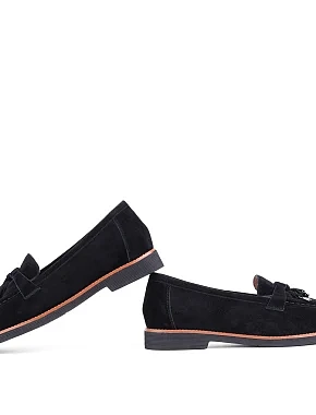 Женские слиперы велюровые черные - фото 6 - Miraton