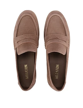 Женские слиперы велюровые бежевые - фото 1 - Miraton