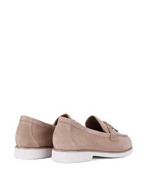 Женские слиперы велюровые бежевые - фото 3 - Miraton