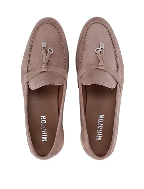 Жіночі сліпери велюрові бежеві - фото 1 - Miraton