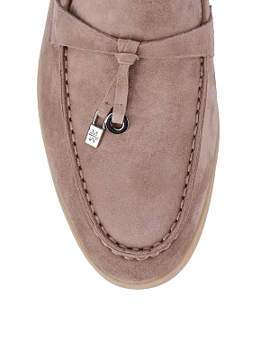 Жіночі сліпери велюрові бежеві - фото 4 - Miraton