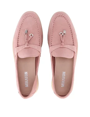 Жіночі слипери велюрові бежеві - фото 1 - Miraton