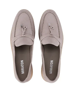 Женские слиперы велюровые бежевые - фото 1 - Miraton