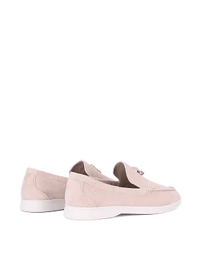 Женские слиперы велюровые бежевые - фото 3 - Miraton