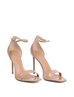 Жіночі босоніжки лакові бежеві - фото 2 - Miraton