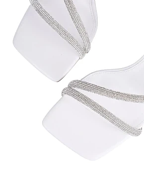 Жіночі босоніжки шкіряні білі - фото 5 - Miraton