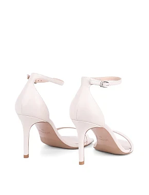 Жіночі босоніжки шкіряні рисового кольору - фото 3 - Miraton