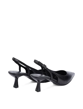 Жіночі туфлі шкіряні чорні - фото 3 - Miraton