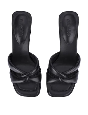 Жіночі шкіряні сабо чорні - фото 5 - Miraton