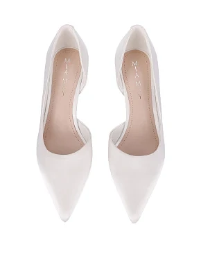 Женские туфли сатиновые белые - фото 1 - Miraton