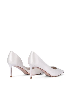 Женские туфли сатиновые белые - фото 3 - Miraton