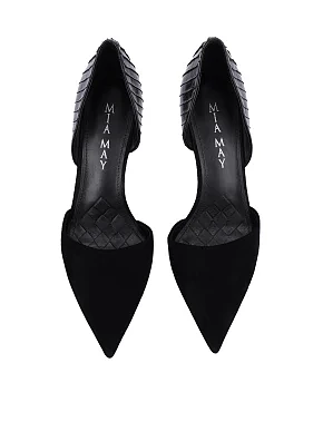 Женские туфли кожаные черные - фото 1 - Miraton