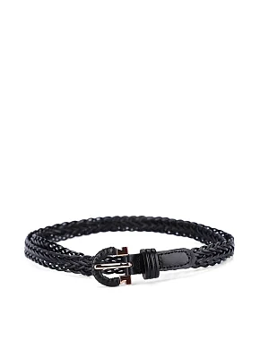 Ремінь шкіряний чорний - фото  - Miraton