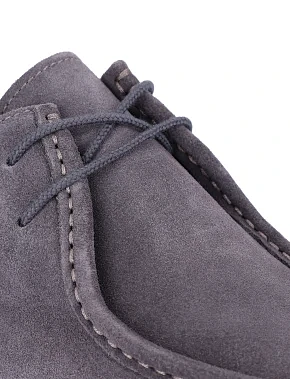 Чоловічі туфлі замшеві сірі - фото 4 - Miraton