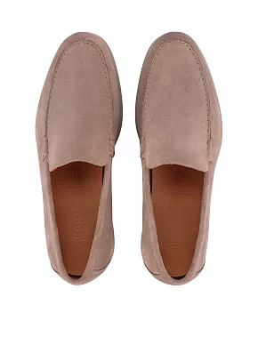 Мужские туфли замшевые бежевые - фото 3 - Miraton