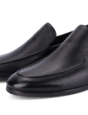 Мужские туфли кожаные черные - фото 4 - Miraton