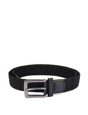 Ремень текстильный черный - фото  - Miraton