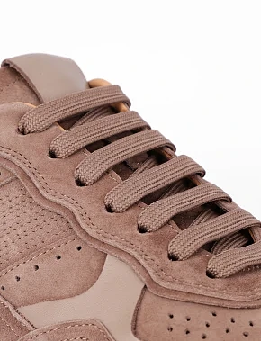 Чоловічі кеди замшеві бежеві - фото 4 - Miraton