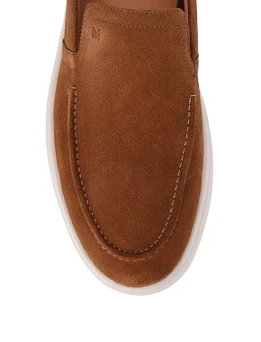 Мужские туфли замшевые бежевые - фото 4 - Miraton