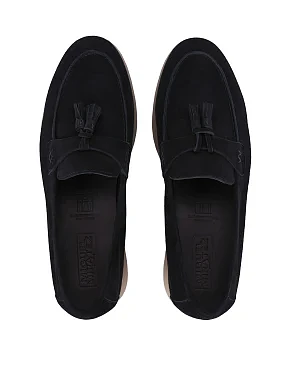 Чоловічі туфлі замшеві чорні - фото 3 - Miraton