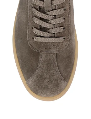 Мужские кеды замшевые зеленые - фото 4 - Miraton