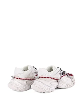 Жіночі кросівки зі штучної шкіри білі - фото 3 - Miraton