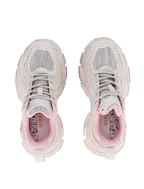 Жіночі кросівки зі штучної шкіри білі - фото 1 - Miraton