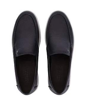 Мужские туфли кожаные черные - фото 3 - Miraton