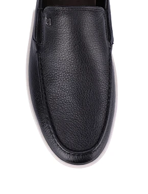 Мужские туфли кожаные черные - фото 4 - Miraton