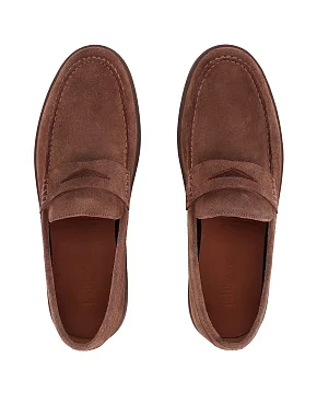 Чоловічі туфлі замшеві бежеві - фото 3 - Miraton