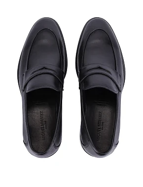 Мужские туфли кожаные черные - фото 3 - Miraton