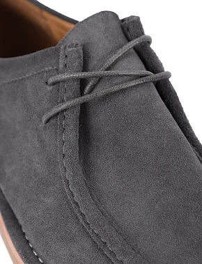 Чоловічі туфлі замшеві сірі - фото 4 - Miraton