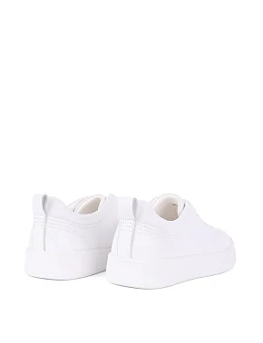 Жіночі кеди шкіряні білі - фото 3 - Miraton