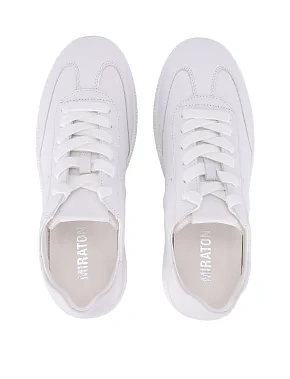 Жіночі кеди шкіряні білі - фото 1 - Miraton