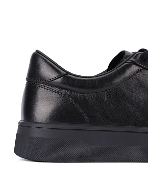 Женские кеды кожаные черные - фото 5 - Miraton