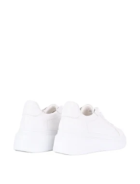 Жіночі кеди шкіряні білі - фото 3 - Miraton