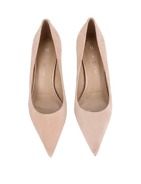 Женские туфли велюровые бежевые - фото 1 - Miraton