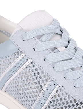 Жіночі кеди велюрові блакитні - фото 4 - Miraton