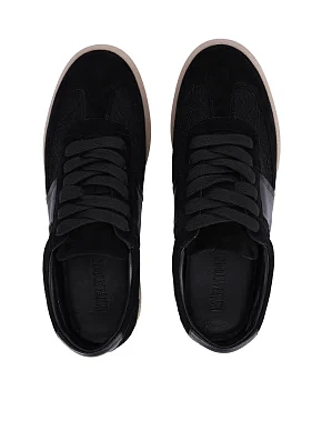 Жіночі кеди велюрові чорні - фото 1 - Miraton