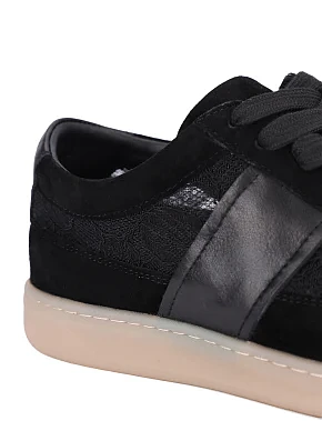 Жіночі кеди велюрові чорні - фото 4 - Miraton