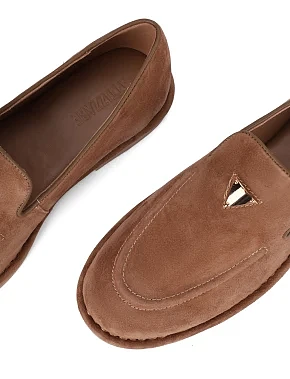 Женские слиперы велюровые бежевые - фото 4 - Miraton