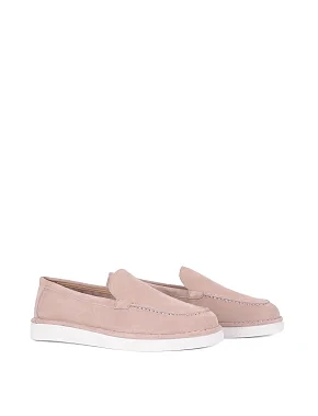 Женские слиперы велюровые бежевые - фото 2 - Miraton